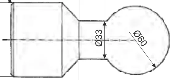 - 60 mm-es gömbcsukló készlet