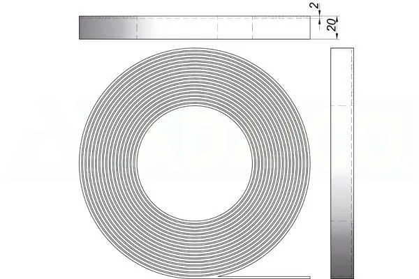 ADA-S 2 m PVC tekercs