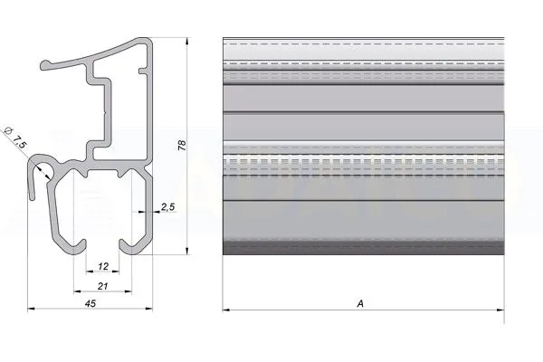 ADA-S Tetősín 7000 mm