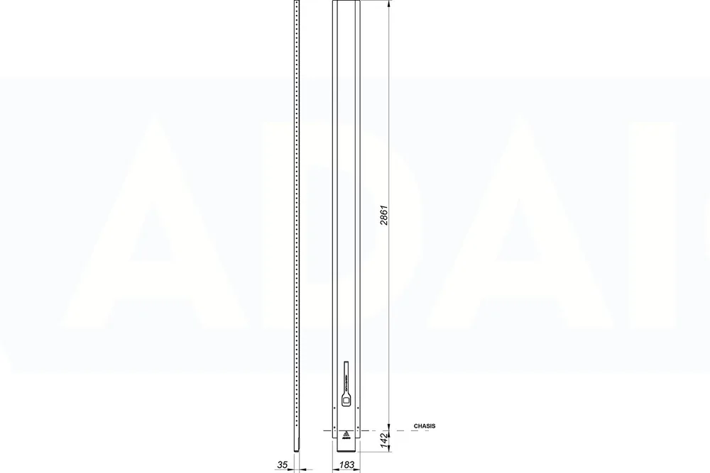 ADAICO Rakonca oszlop 3000 mm
