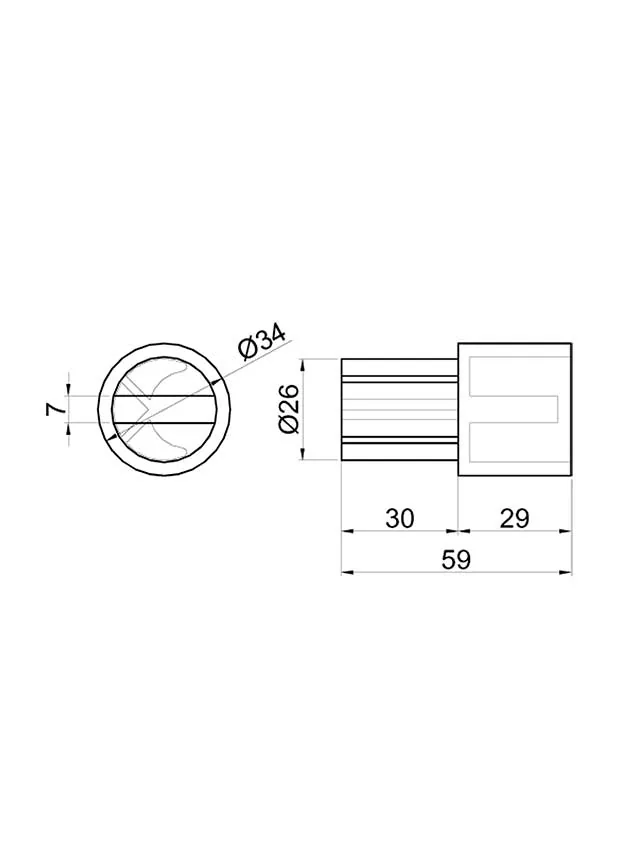 Alsó adapter 34-es csőhöz