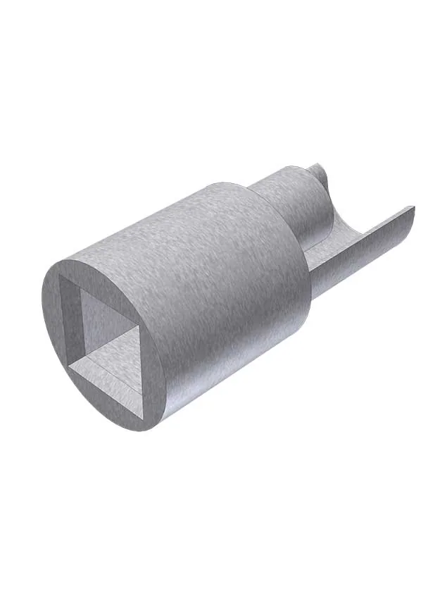 Alsó adapter 27-es csőhöz szögletes