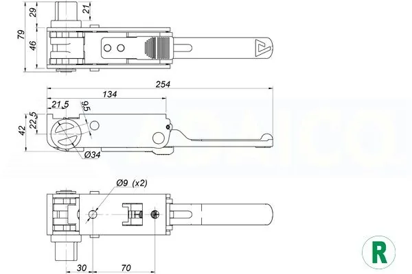 ADA HANDY feszítő, sliccelt adapterhez L