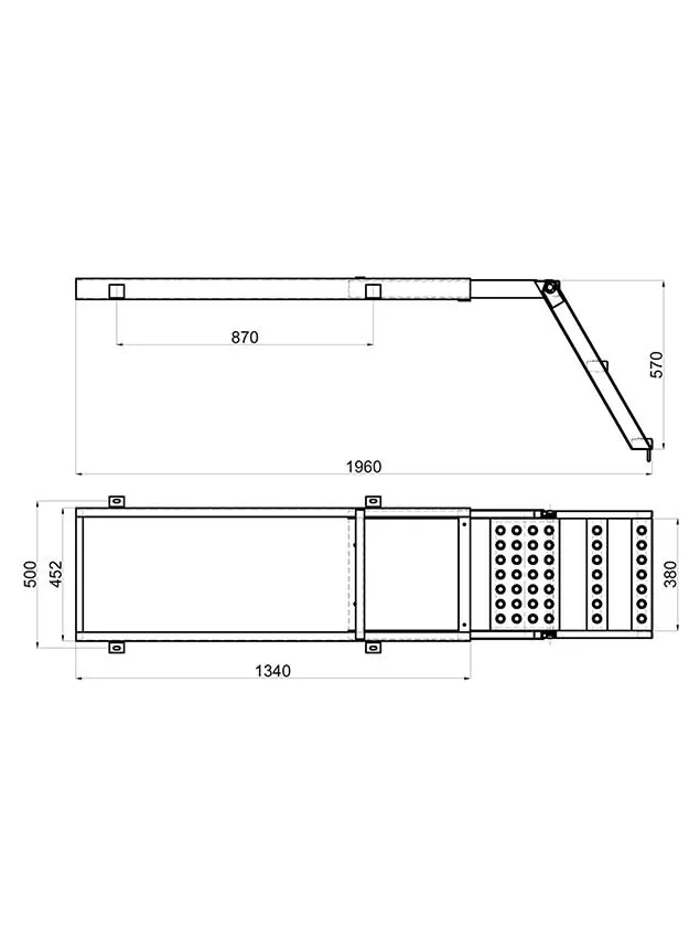 2 fokos létra + platform TH
