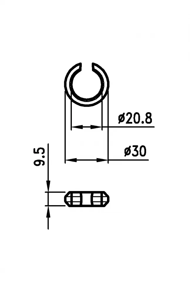 NYLON gyűrű 22mm kicsi