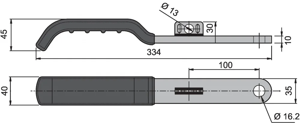 Rozsdamentes kar 22/27mm PL