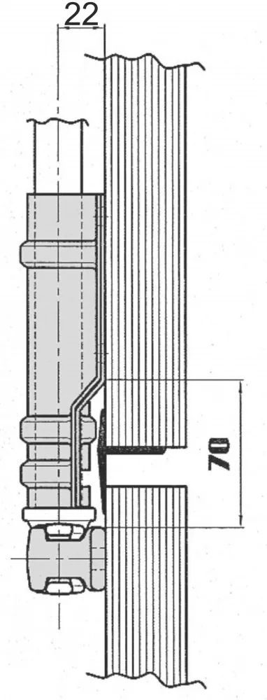 RM 27 mm nyomólapos rúdzár SET PL