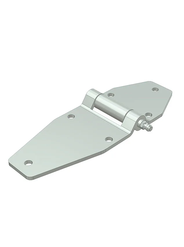 INOX oldalajtó zsanér 184/65 zsírzós