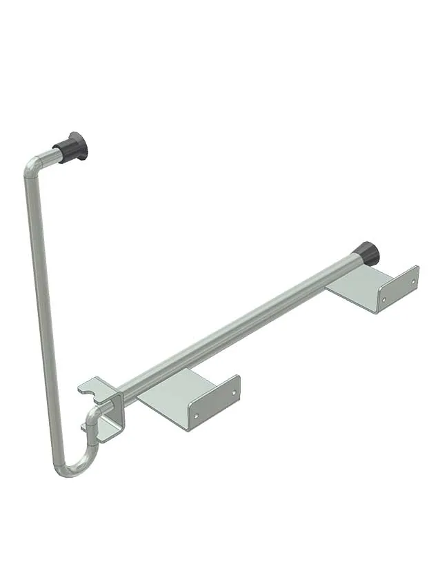 Rugós ajtórögzítő horg 545/410mm TS